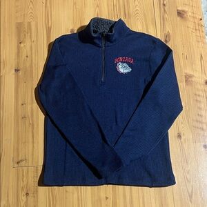 Champion Gonzaga Navy Zip-Up Men's Sweater